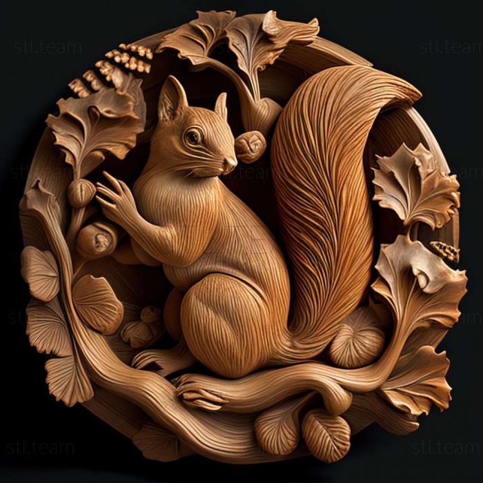 3D model squirrel (STL)